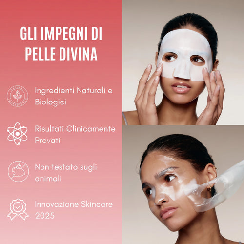 Maschera hydrogel al bio-collagene - Pelle Divina